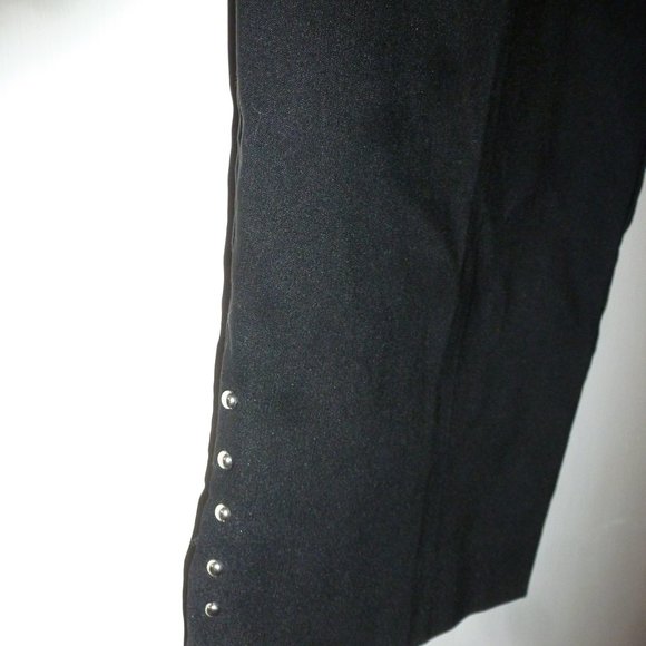 Black Stretchy  Straight Pull-On Elastic waistline Sz XL - Picture 8 of 9